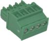 Buchse Minicom 4pol gew RM3,81 schraub